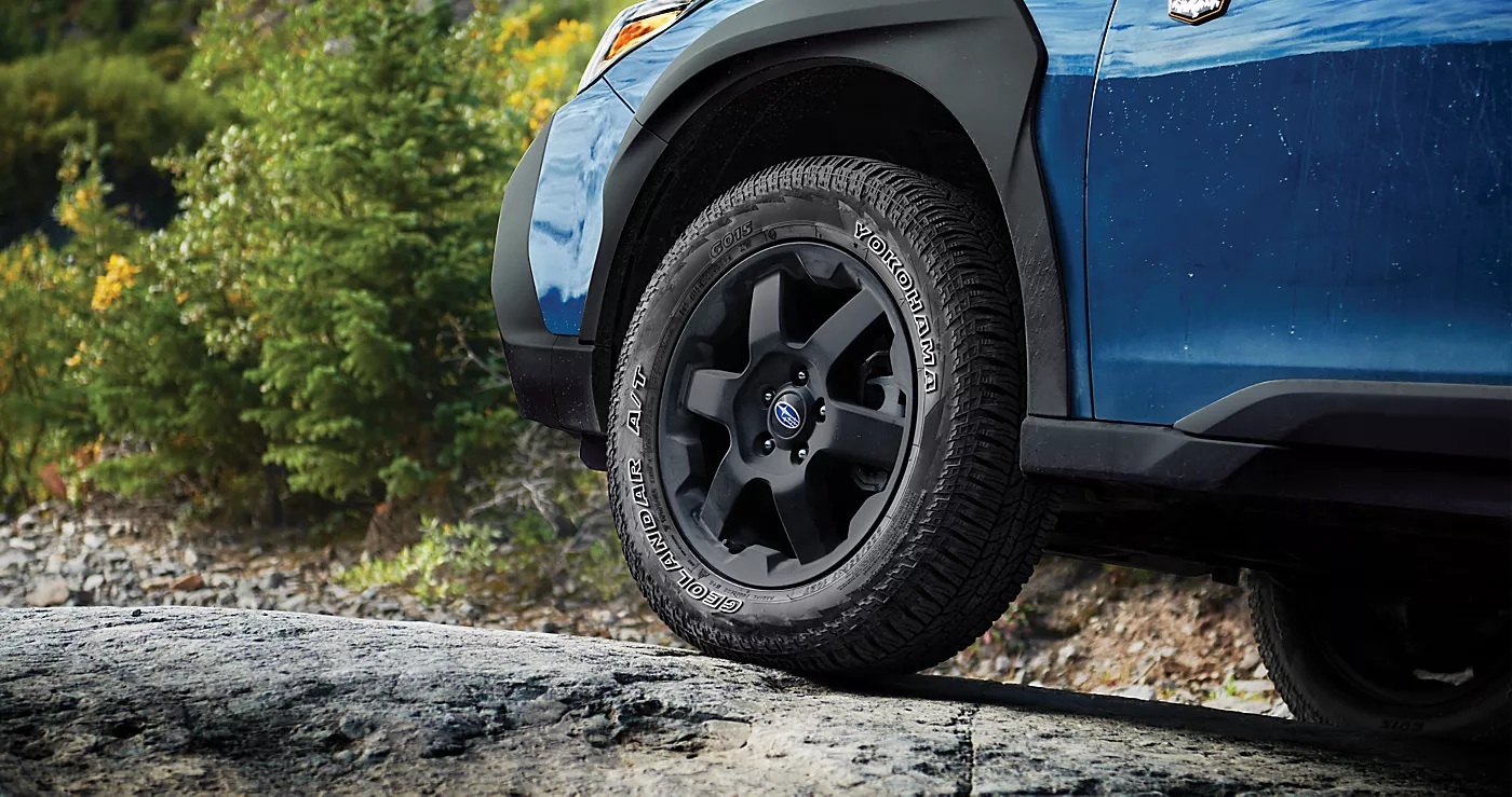 Subaru tire close up